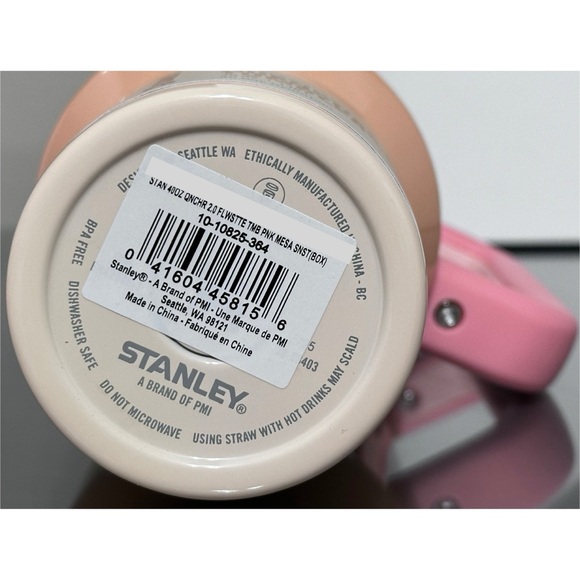 Stanley Quencher H2.0 FlowState Tumbler‎ 40oz, PINK MESA SUNSET - Picture 4 of 4